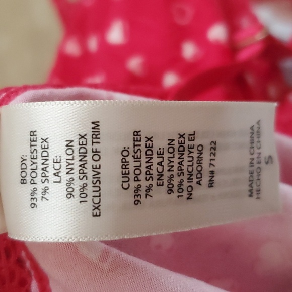 NWOT Jessica Simpson heart tank and bottom lingerie, night set - Picture 4 of 4